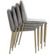 Renee Belfast Heather Grey / Bravo Metal Stackable Dining Chair, Set Of 2